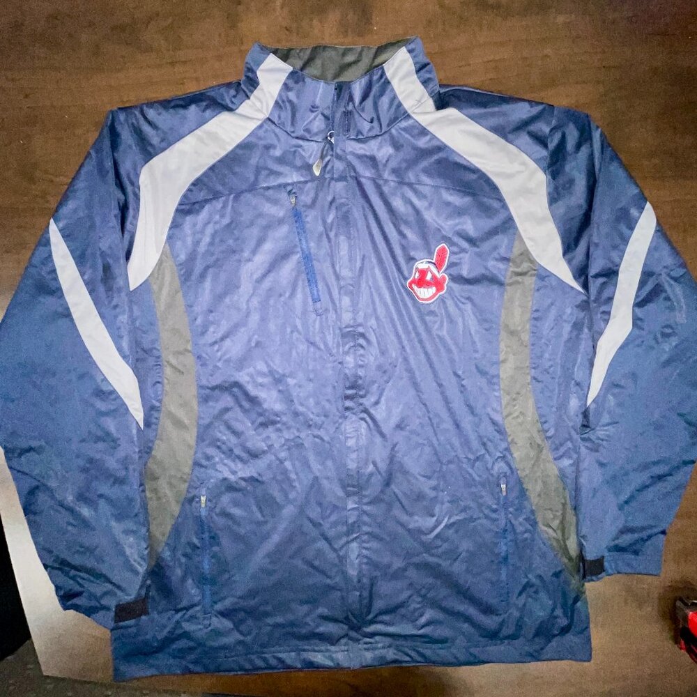Cleveland Indians Chief Wahoo Mens Antigua Windbreaker XXL